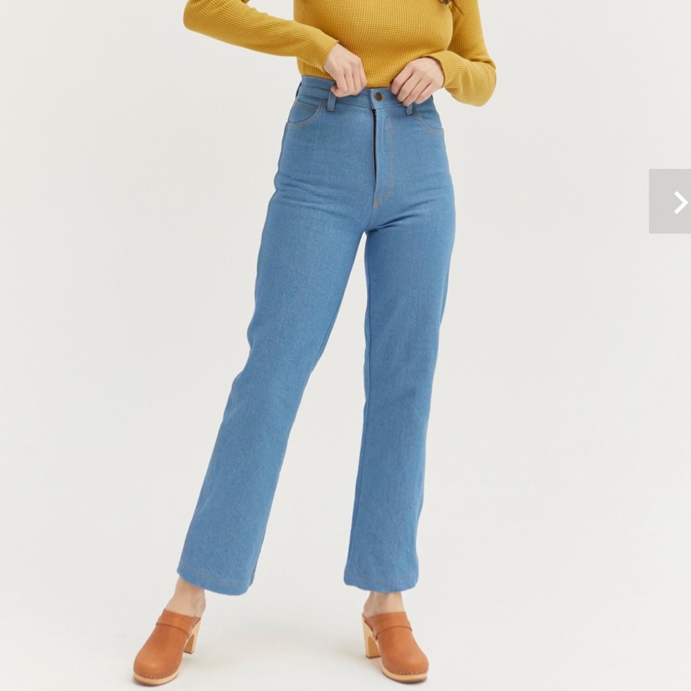 EUC Lykke Wullf Cowgirl Jeans Sky Blue Size 2 Rare
